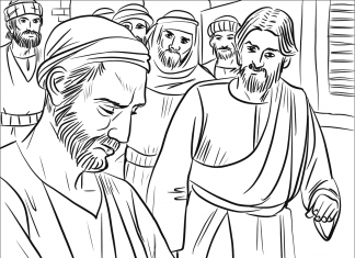 pagina da colorare degli apostoli