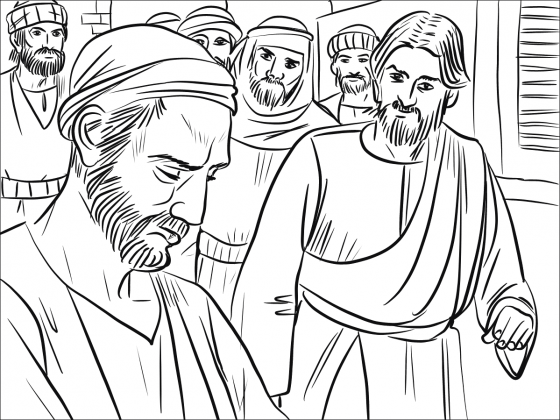 Apostles coloring book printable and online