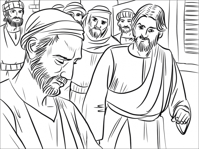 Apostles coloring book printable and online