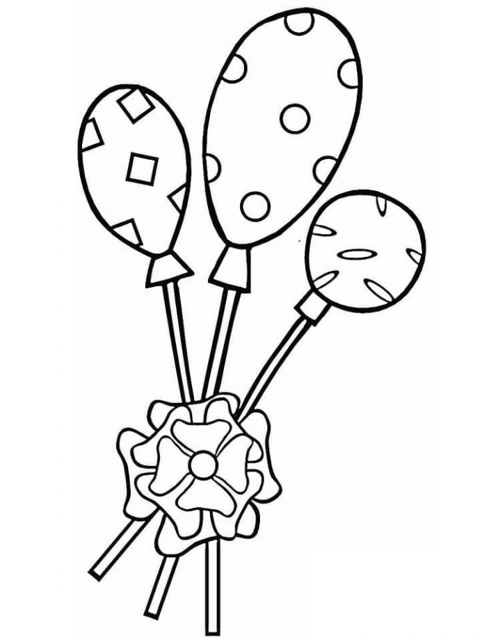Printable coloring book of richly decorated lollipops