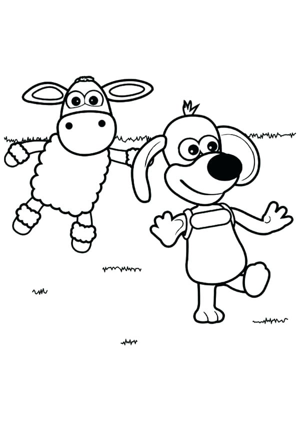 libro para colorear de los personajes de la oveja Shaun