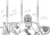 NHL goalie on goal coloring page