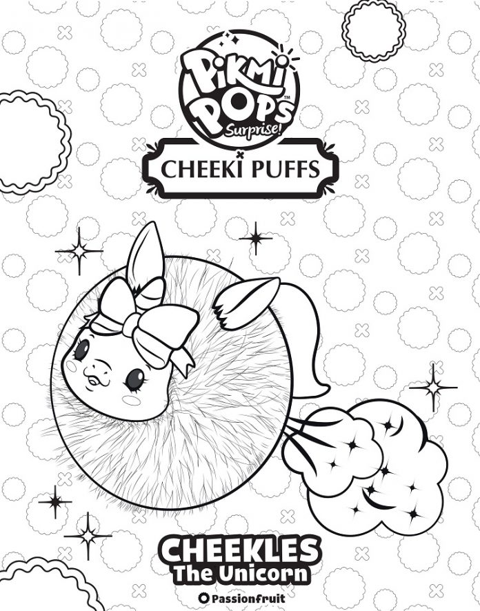 Printable cheeki puffs coloring book