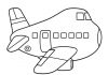 Coloring book for 2 year old printable airplane for kids