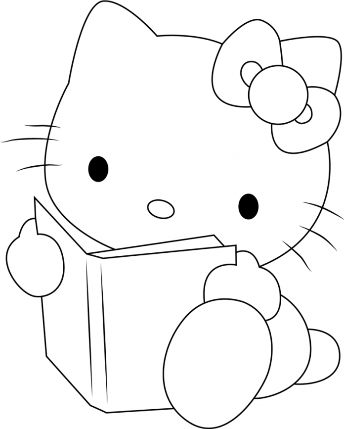 Coloring book for 3 year old Hello Kits with a book