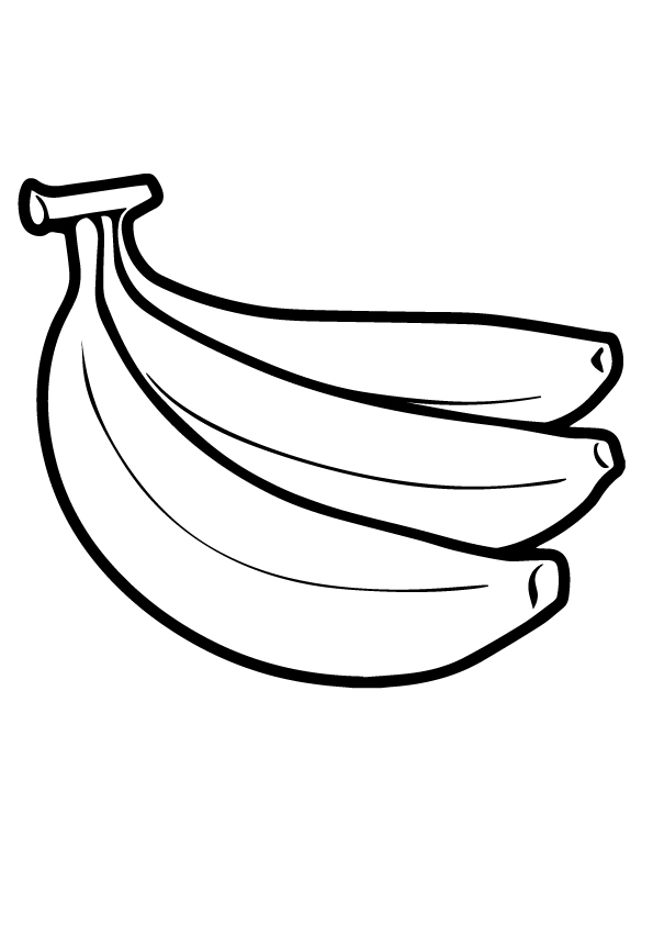 Malbuch für 4-jährige Bananen