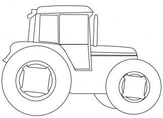 kolorowanka dla 4 latka traktor