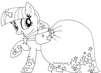 A coloring book for a 7 year old little Pony.