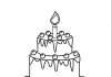 kolorowanka dla 7 latka tort urodzinowy