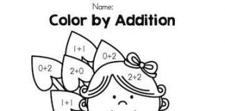 coloring book of a girl with her pet
