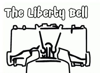 printable coloring pages of liberty bell