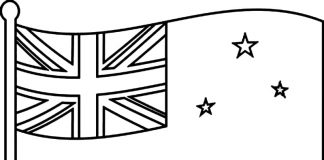 Färgbok om den brittiska flaggan