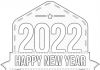 farvelægning ark Godt Nytår 2022