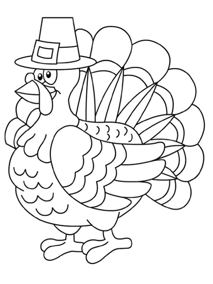 Printable turkey hat coloring book