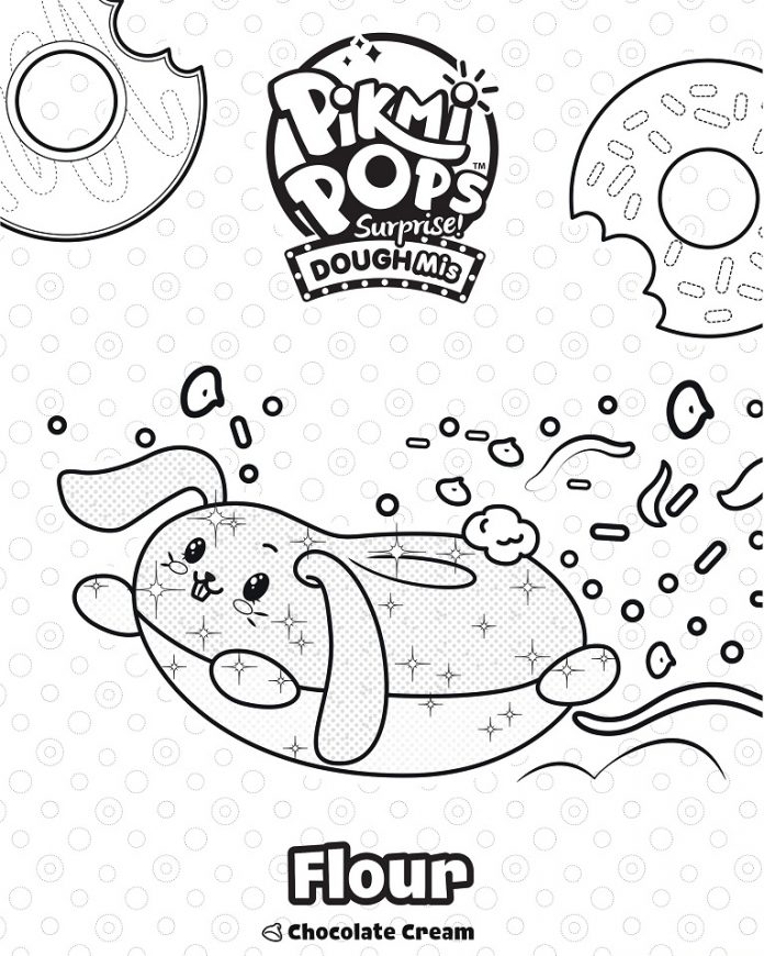 Printable picmi pops bunny lollipop coloring book