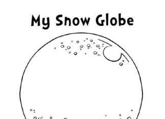 livre à colorier boule de neige imprimable