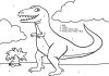 coloring book paint by numbers dinosaur goes to print