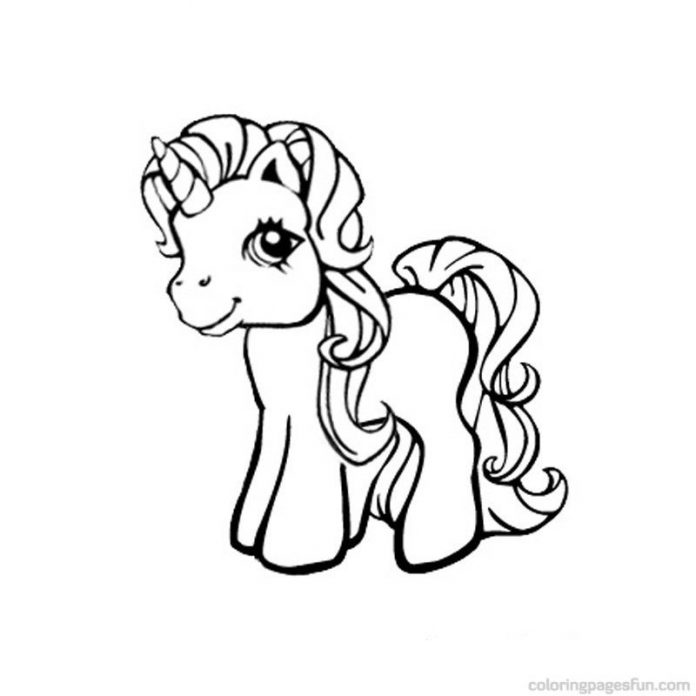 Printable little pegasus coloring book for girls