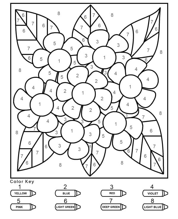 coloring page of a beautiful bouquet of flowers