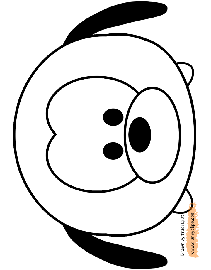 tsum tsum coloring pages to print