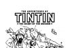 színezőkönyv poszter a Tintin kalandjai című meséből