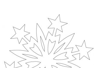 coloring book snowflake