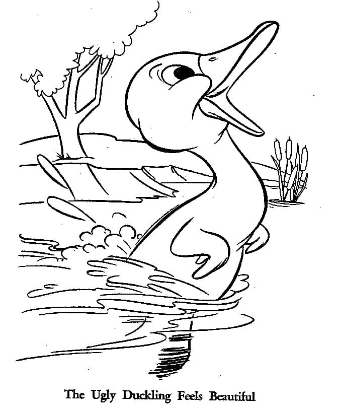 coloring book adventures of the ugly duckling