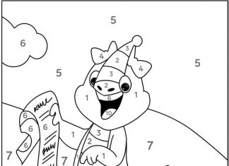 Coloring book paint by legend character reads list