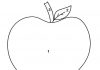 coloring page paint by numbers juicy apple