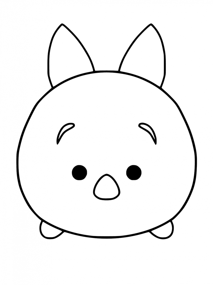 personaggio Tsum Tsum stampabile da colorare