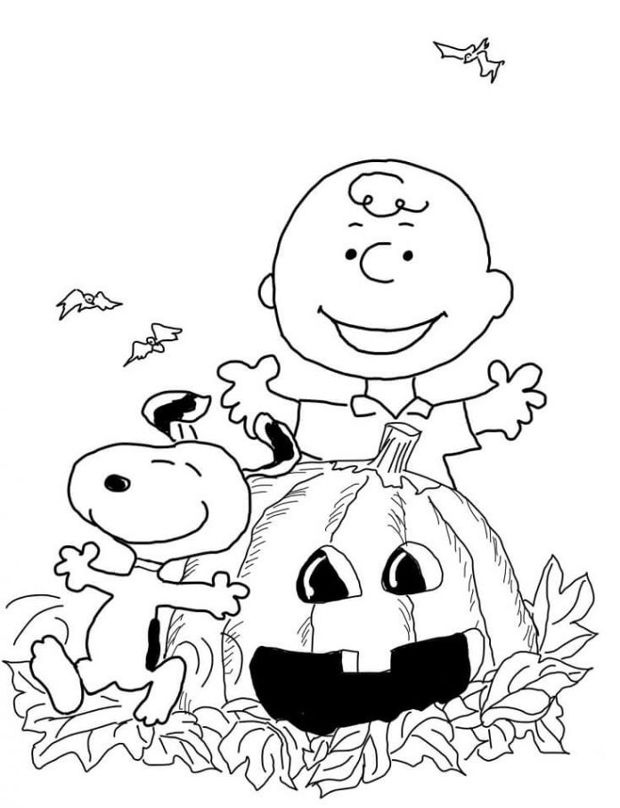 Printable pumpkinhallowen characters coloring page