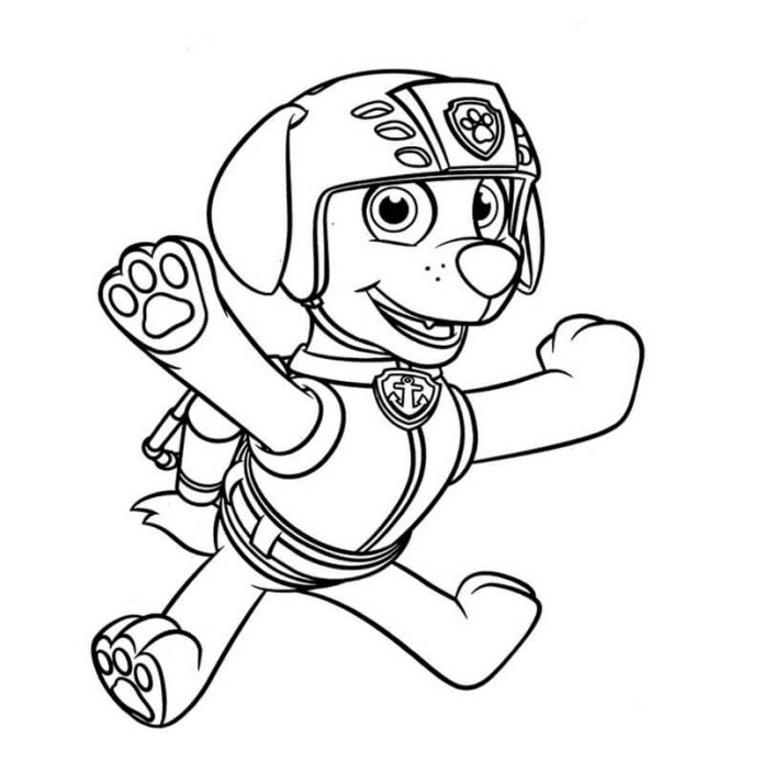 Coloring Book Paw Patrol Dog for Kids ZUma