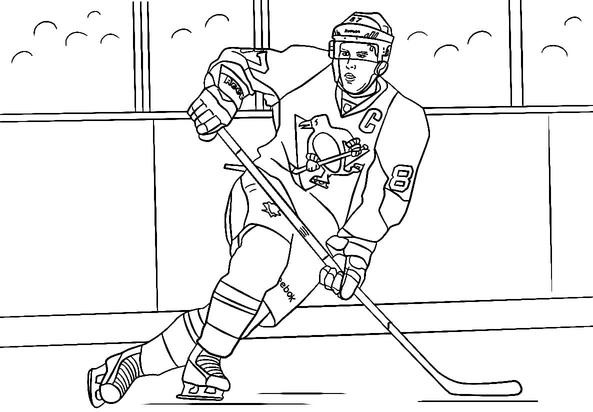 Printable and online coloring book Focused athlete