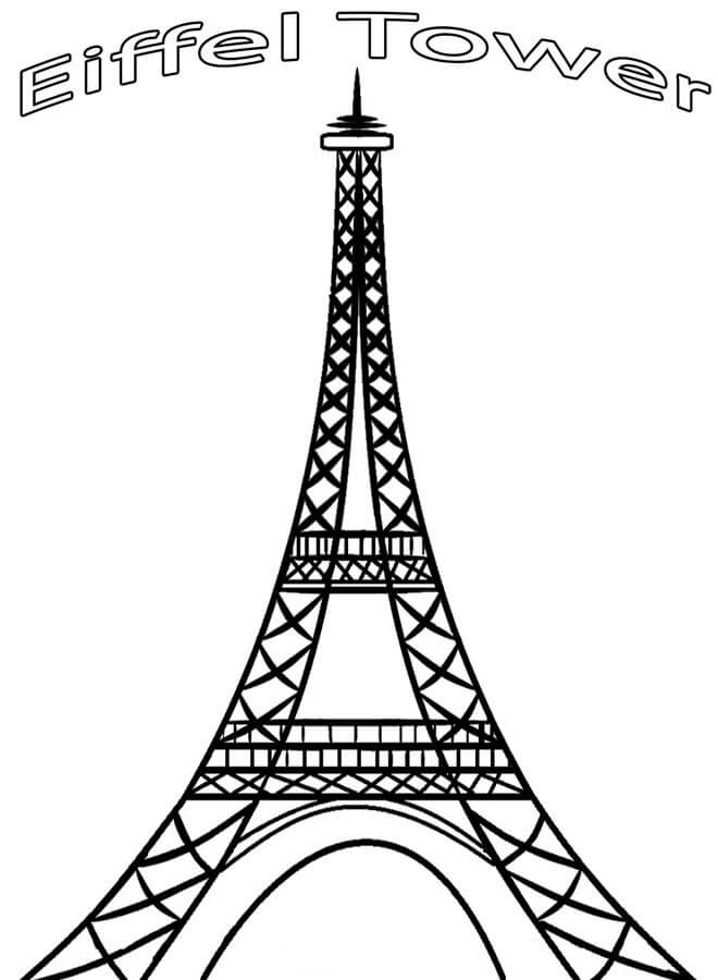 French steel structure coloring page