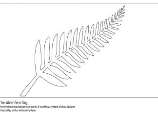 coloring page symbol of New Zealand