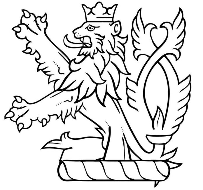 värityssivu Skotlannin symboli