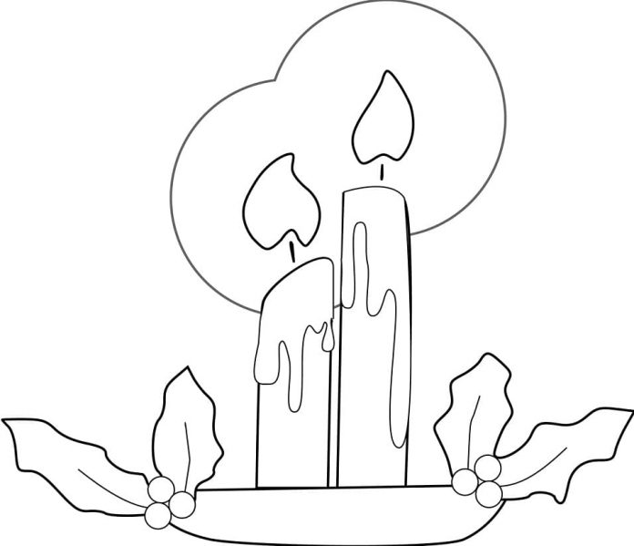 coloring book melting candles