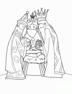 Three Kings Over Jesus Coloring Book Printable And Online