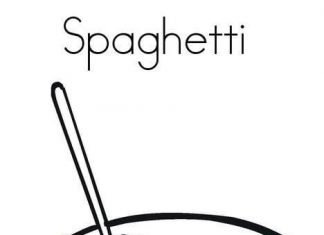 forchetta per colorare gli spaghetti