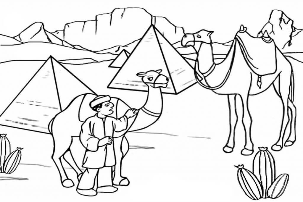 Egipto para colorear - Libro de colorear para niños: 35 lindos dibujos de  momias, pirámides, camellos y egipcios antiguos (Spanish Edition)