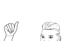 Coloring page of a player wearing a Paul Pogba sports jersey