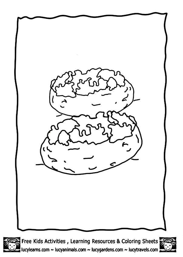 coloring book potatoes in a frame