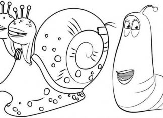 Larva coloring pages to print and print online