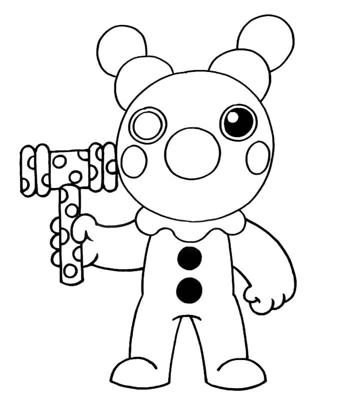 Desenhos de Owell Roblox Piggy para colorir – Se divertindo com