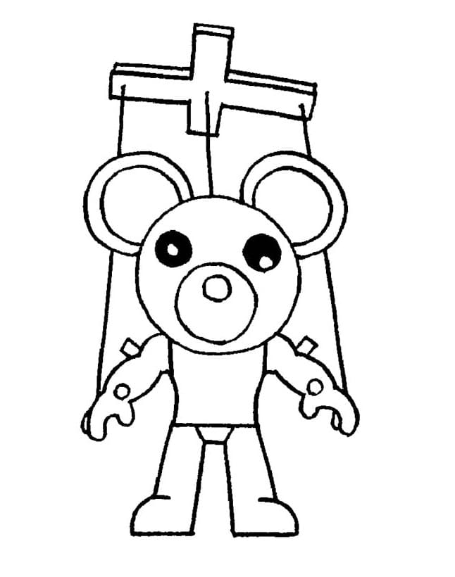Piggy puppet Roblox coloring book