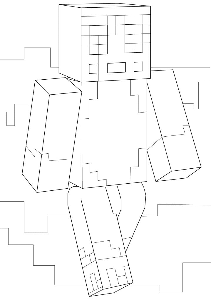 Stampy coloring book from minecraft