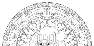 Mandala Saint Michael målarbok online