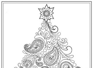 Vánoční stromek omalovánky online