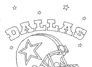 Dallas Cowboys omalovánky k vytisknutí