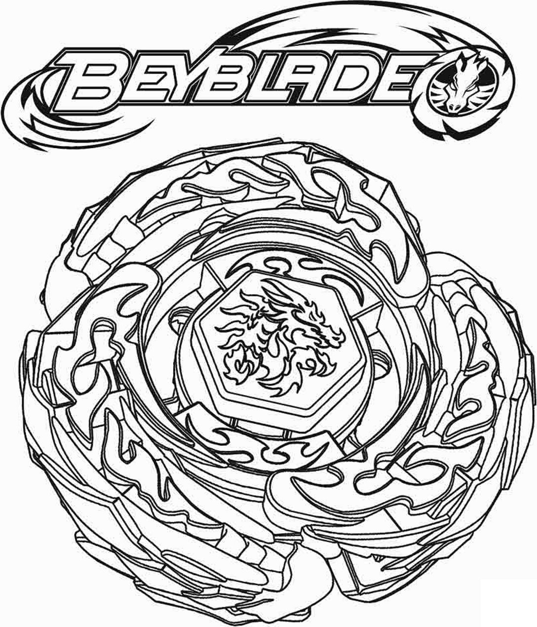 Beyblade Burst libro para colorear imprimible y en línea